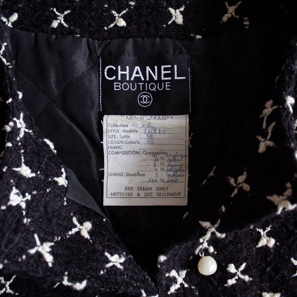 Rare Chanel Vintage 1983 Karl Black Jacket Suit - Picture 12 of 13